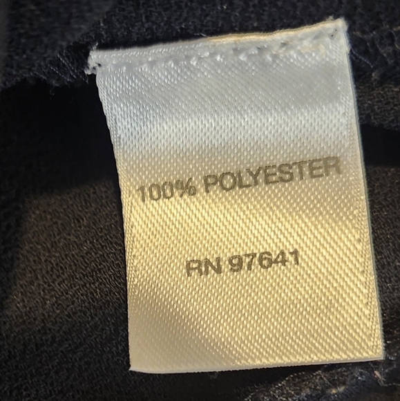 J. Jill‎ Black Relaxed Fit Pleated Hem 3/4 Sleeve Blouse Size Medium Brand New! - Picture 7 of 7